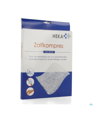 Hekapres compresse grasse 7,5x10cm 6