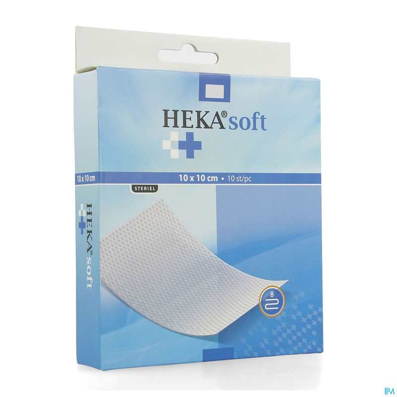 Heka zomcompresse non-tis. 10x10cm 8pl sterile 10