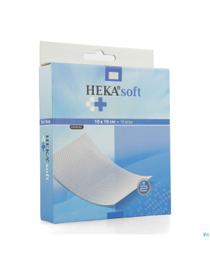 Heka zomcompresse non-tis. 10x10cm 8pl sterile 10