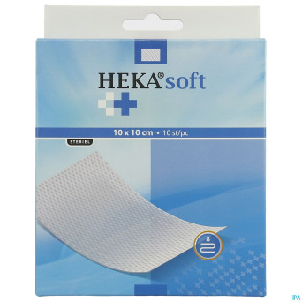 Heka zomcompresse non-tis. 10x10cm 8pl sterile 10