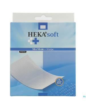 Heka zomcompresse non-tis. 10x10cm 8pl sterile 10
