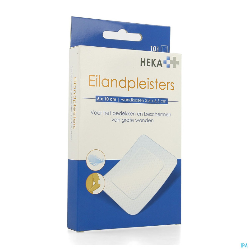 Heka zom rebord 6x10cm sterile 10