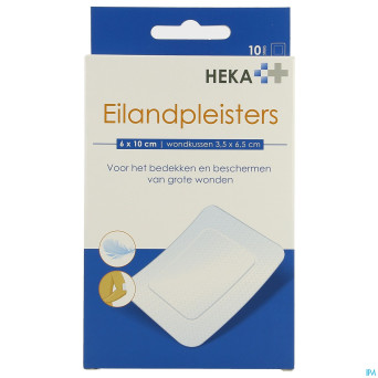 Heka zom rebord 6x10cm sterile 10