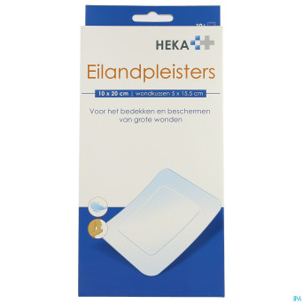 Heka zom rebord 10x20cm sterile 10