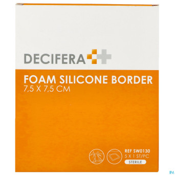 Decifera foam silicone border 7,5x 7,5cm 5