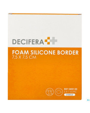 Decifera foam silicone border 7,5x 7,5cm 5
