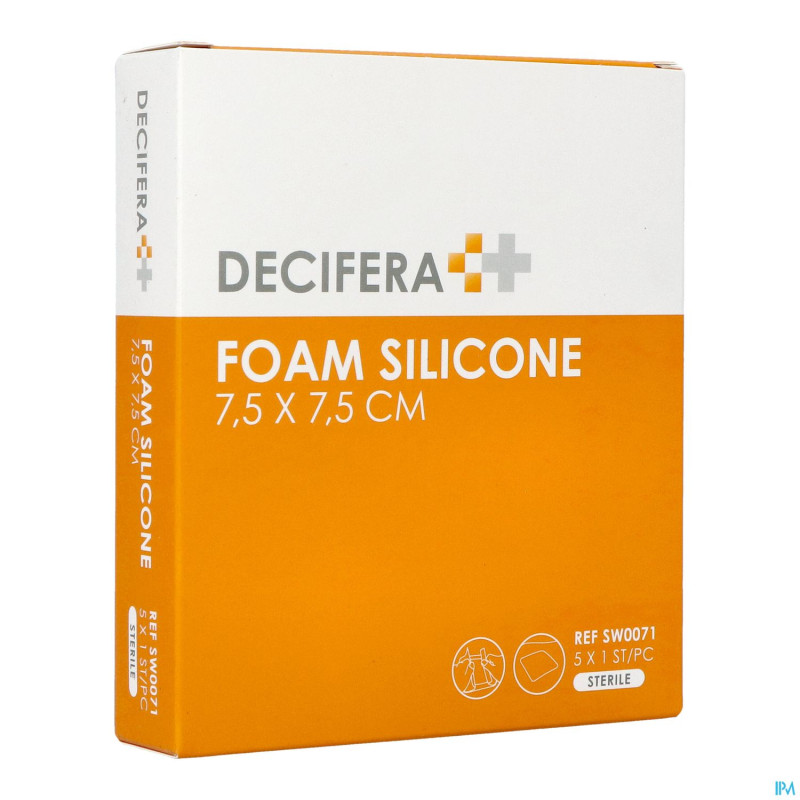 Decifera foam silicone 7,5x 7,5cm 5