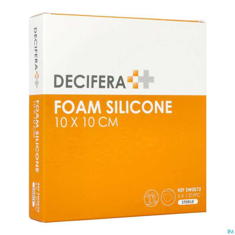 Decifera foam silicone 10x10cm 5