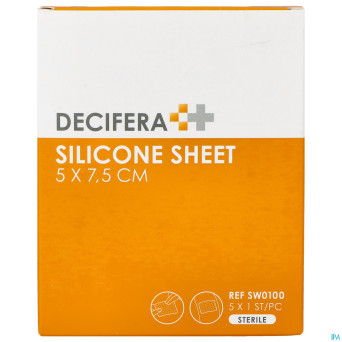 Decifera silicone sheet 5x 7,5cm 5