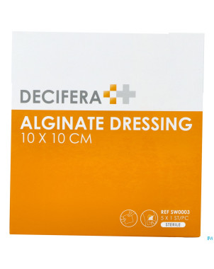 Decifera alginate dressing 10x10cm 5
