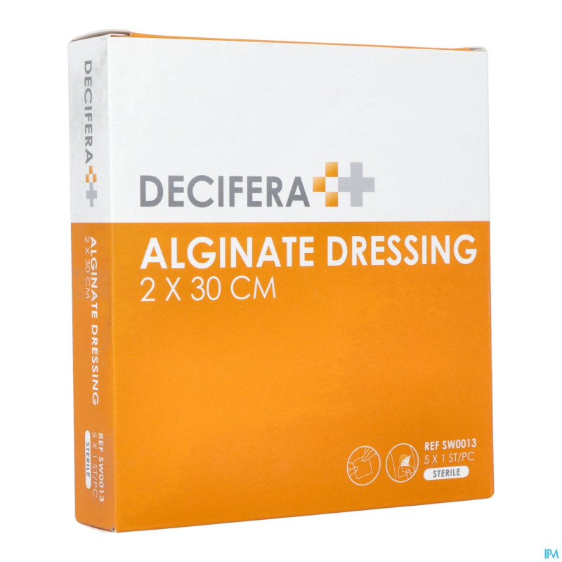 Decifera alginate dressing 2x30cm 5