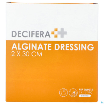 Decifera alginate dressing 2x30cm 5