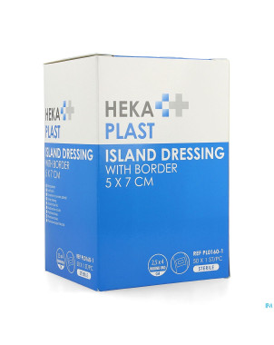 Hekaplast border pansement ile sterile 5x7cm 50