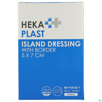 Hekaplast border pansement ile sterile 5x7cm 50