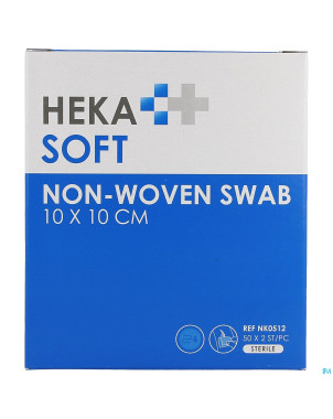 Hekasoft compresse non-tis. sterile 10x10cm 2x50