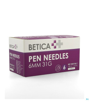 Betica aiguilles stylo inj 6mm 31g 100