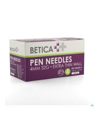 Betica aiguilles stylo inj 4mm 32g 100