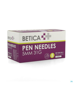 Betica aiguilles stylo inj 5mm 31g 100