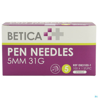 Betica aiguilles stylo inj 5mm 31g 100