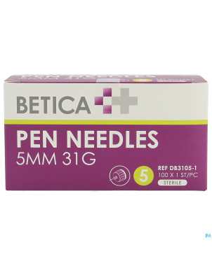 Betica aiguilles stylo inj 5mm 31g 100