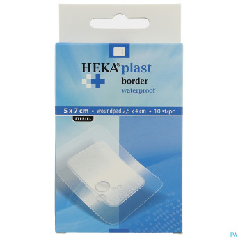 Heka zom rebord transparent etanche 5x7cm 10