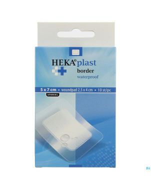 Heka zom rebord transparent etanche 5x7cm 10