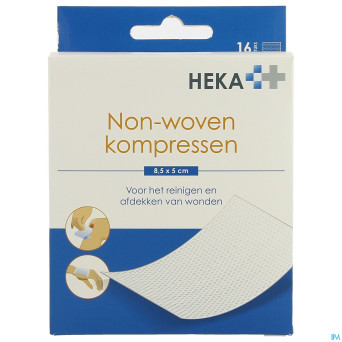 Heka zom compresse non-tis. sterile 8,5x5cm 4ep 16