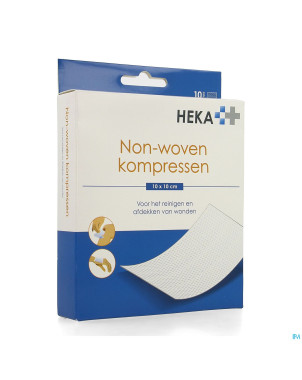 Heka zom compresse non-tis. sterile 10x10cm 4pl 10