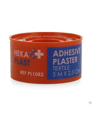 Hekaplast bande adhesive textile 5mx2,5cm rond 1