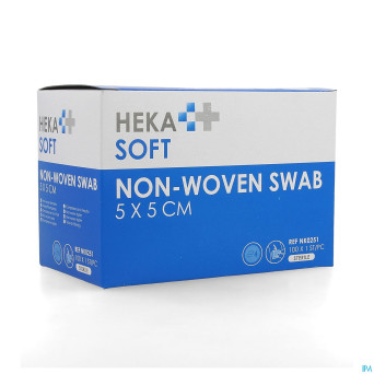 Hekasoft compresse non-tis. sterile 5x5cm 1x100