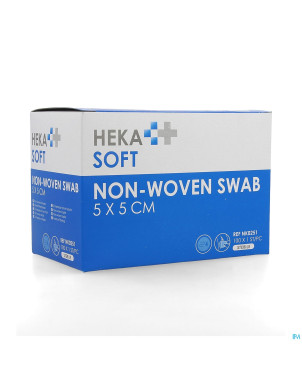 Hekasoft compresse non-tis. sterile 5x5cm 1x100