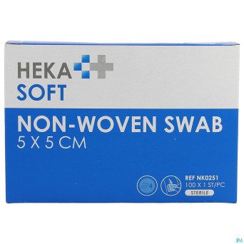 Hekasoft compresse non-tis. sterile 5x5cm 1x100