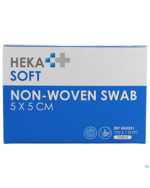 Hekasoft compresse non-tis. sterile 5x5cm 1x100