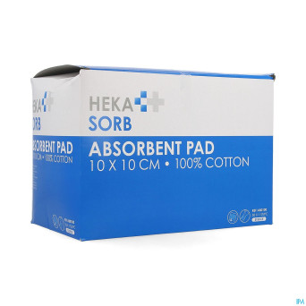Hekasorb pansement absorbant sterile 10x10cm 50