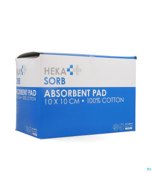Hekasorb pansement absorbant sterile 10x10cm 50