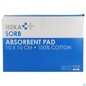 Hekasorb pansement absorbant sterile 10x10cm 50