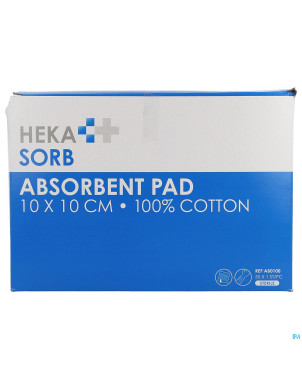 Hekasorb pansement absorbant sterile 10x10cm 50