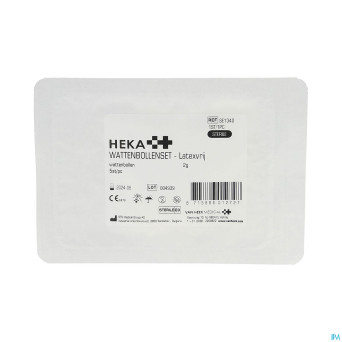Heka tampons ouate 2,0g sterile 5