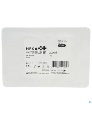 Heka tampons ouate 2,0g sterile 5