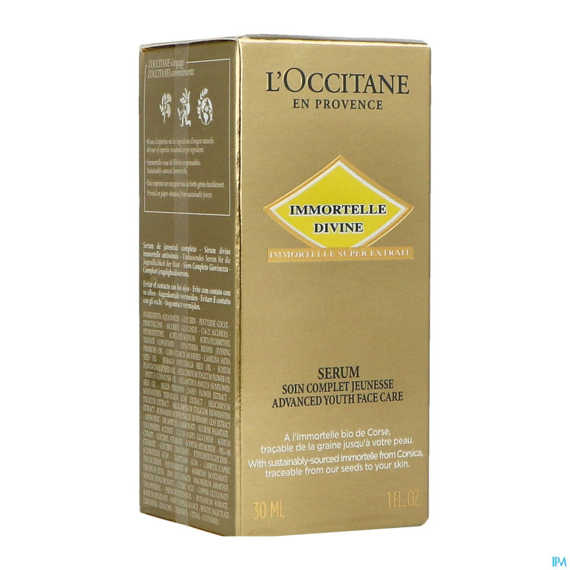 L'occitane immortelle serum divine    30ml