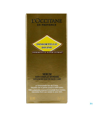 L'occitane immortelle serum divine    30ml