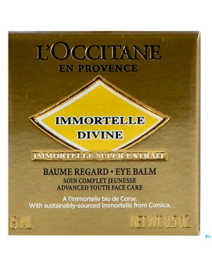 L'occitane immortelle baume yeux divine    15ml
