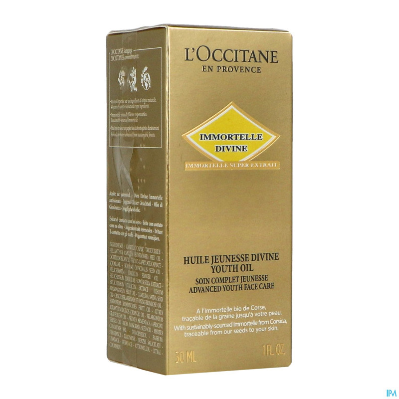 L'occitane immortelle huile jeunesse divine   30ml
