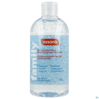 Assanis gel hydroalcoolique flip top 500ml