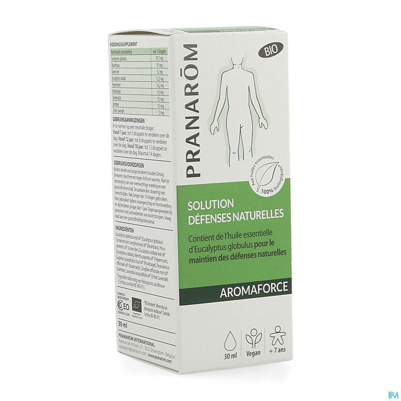 Pranarom aromaforce sol. defense naturel. bio 30ml