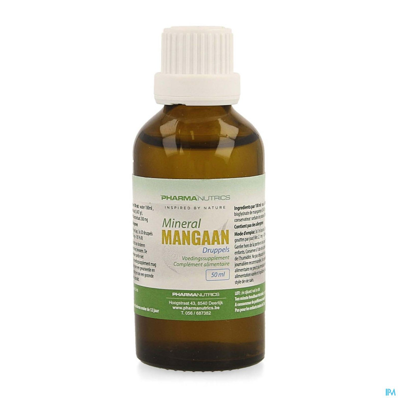 Mangaan gouttes 50ml    pharmanutrics