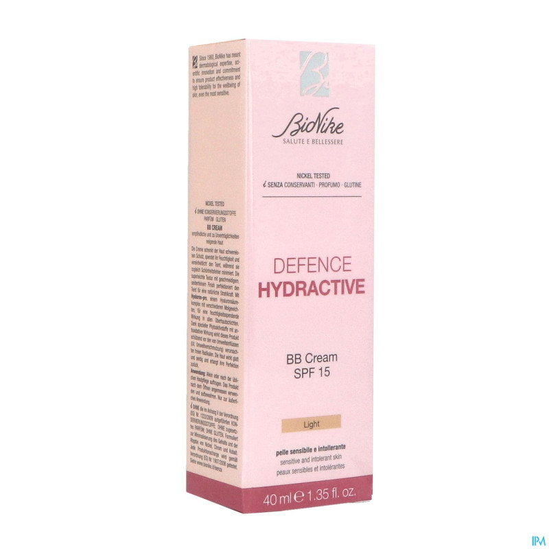 Bionike def hydractiive bb cream ip15 light tb40ml