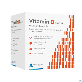 Astel vitamin d 2000iu    caps 90
