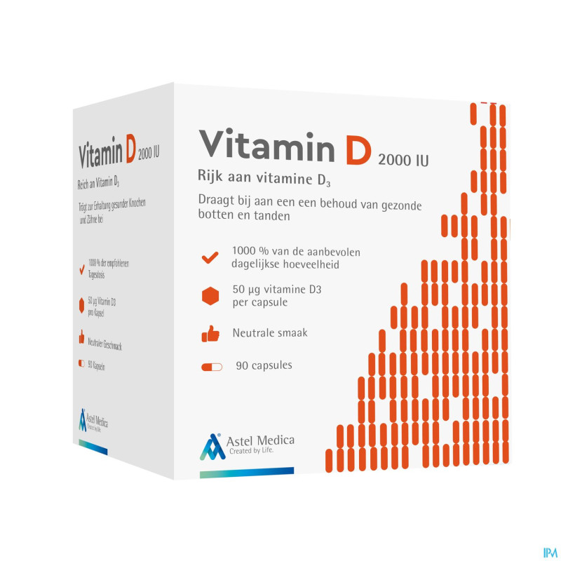 Astel vitamin d 2000iu    caps 90