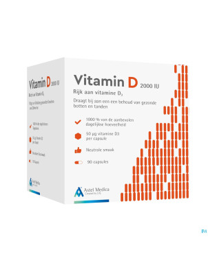 Astel vitamin d 2000iu    caps 90